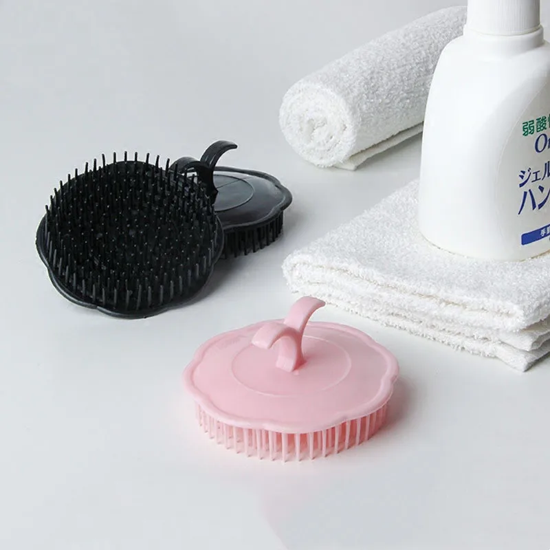 

Head Massage Brush Soft Glue Shampoo Brush Bathroom Products Plastic Sanitary Comb Washing Hair Scalp Shower Body