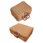 Плетеная корзина для пикника на открытом воздухе чемодан для хранения страна Стиль корзина с ручкой