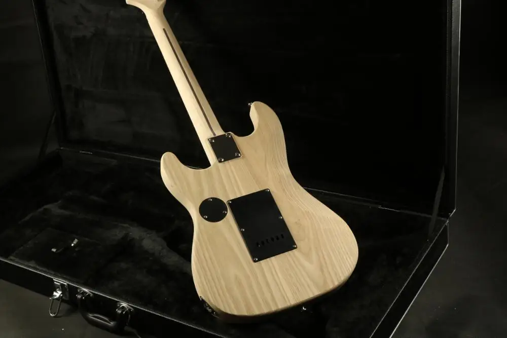 Высококачественный Char 01 Разобранная гитара комплект клен шеи тополя тела diy