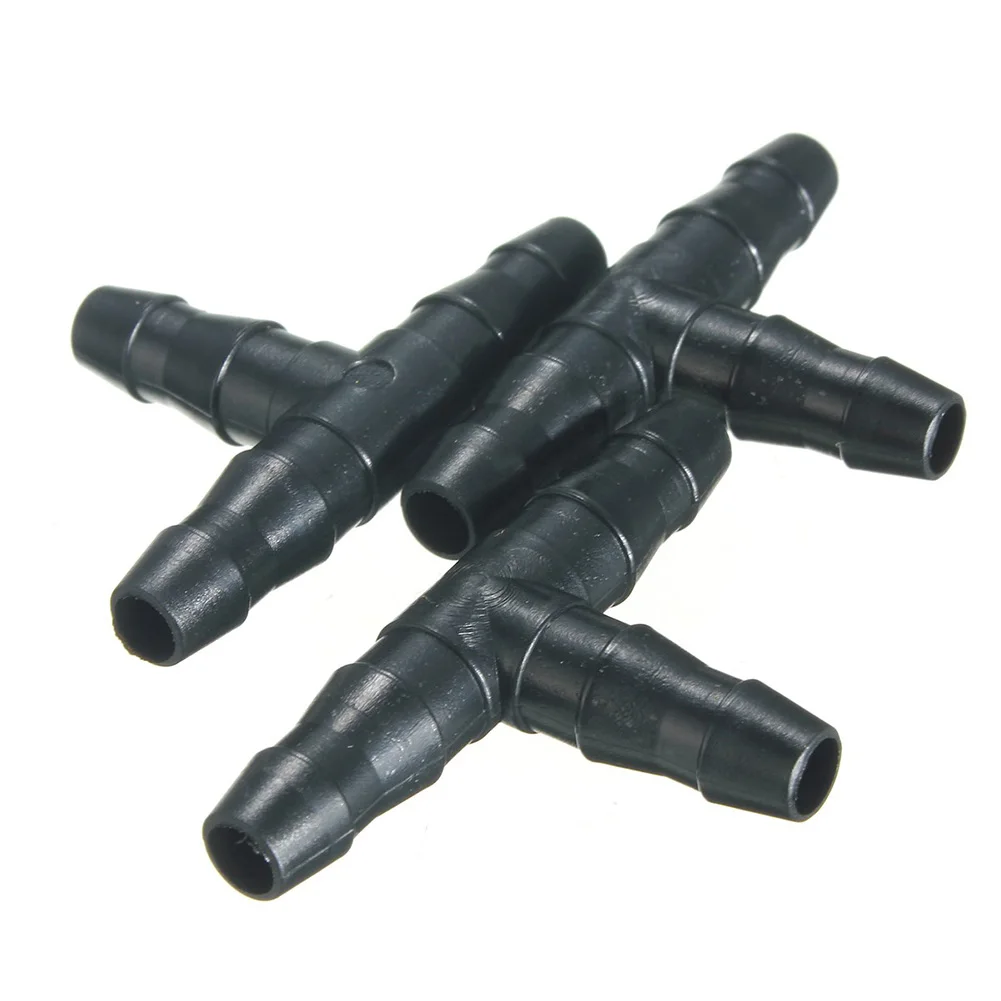 Три в сторону колючий шланг с капельный водовыпуском сопло тройник т коннектор