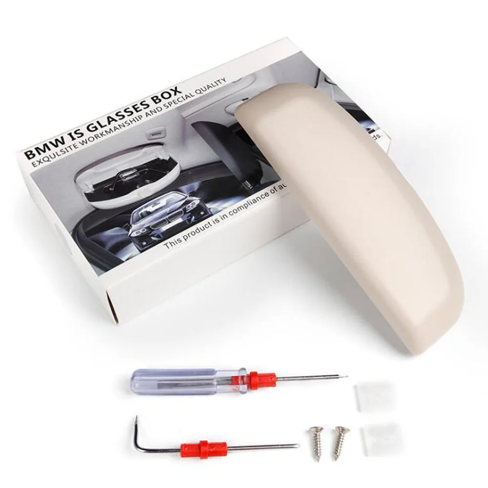 

Car Glasses Box Storage Holder Sunglasses Case For BMW 3/5/7 Series X1 F48 X3 X4 F25 F26 G01 X5 X6 F15 F16 F20 F30 G20 F10 F01