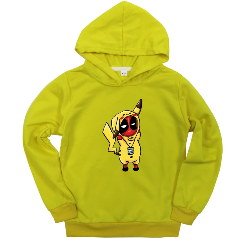 Hoodies 12 Зимние толстовки для детей ясельного возраста; милая толстовка с принтом покемона для мальчиков и девочек; повседневная детская блузка с длинными рукавами - Цвет: Hoodies 12
