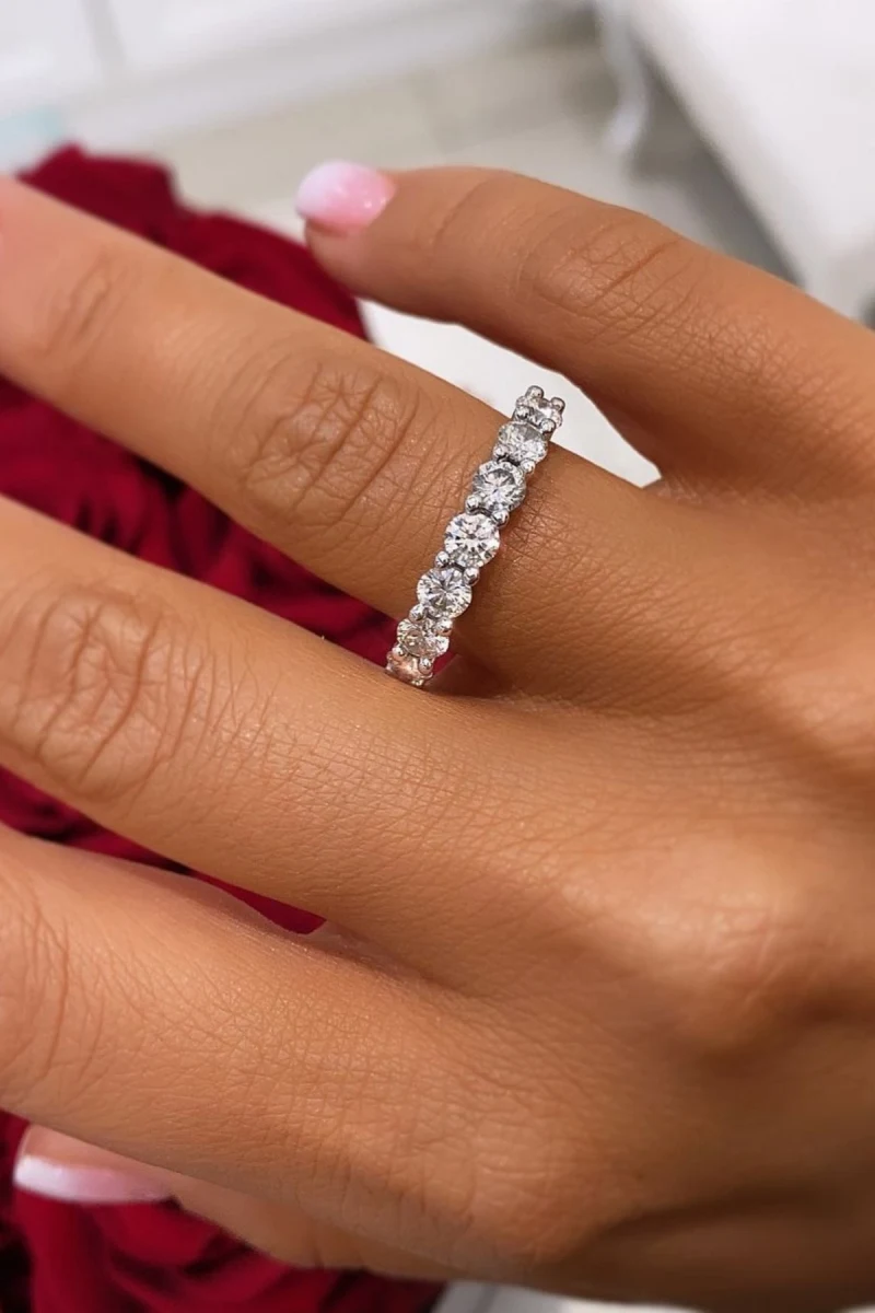 

Кольцо Tamtur с кристаллами, бриллиантами из циркония, лабораторией, 1 карат