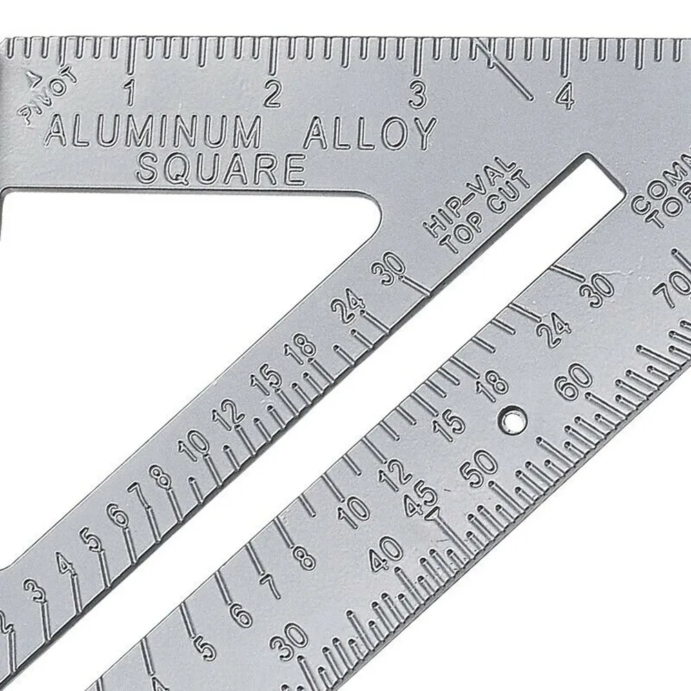 

Aluminum Alloy 7\" Triangle Angle Protractor Ruler Woodworking 2pcs Carpenter Measurement Square Ruler Layout Tool Measure Tools
