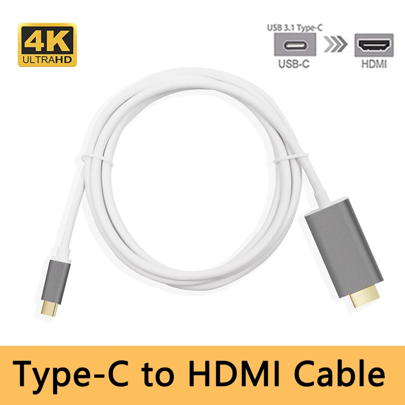 USB 3 1 Тип C к HDMI адаптер папа мужчине конвертер для MacBook2016/Huawei Matebook/Smasung S8 8 M |