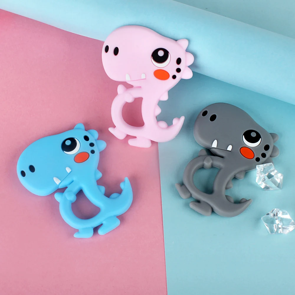 Keep & расти 1 шт. динозавр в форме еды Класс Силиконовые Прорезыватели для зубов