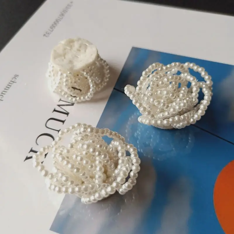 1 шт. 3D нашивки с жемчугом и цветами для одежды сделай сам Пришивные блестки