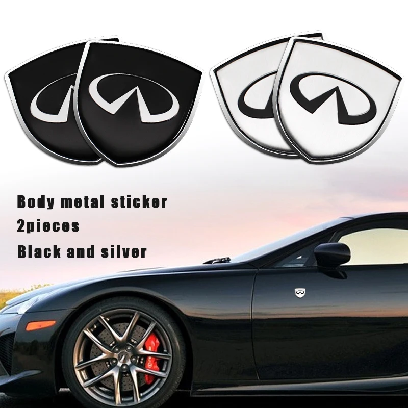 

New 3D Metal Car Sticker Shield Logo Car Body Trunk Emblem For Infiniti FX35 Q50 Q30 ESQ QX50 QX60 QX70 EX JX35 G35 Accessories