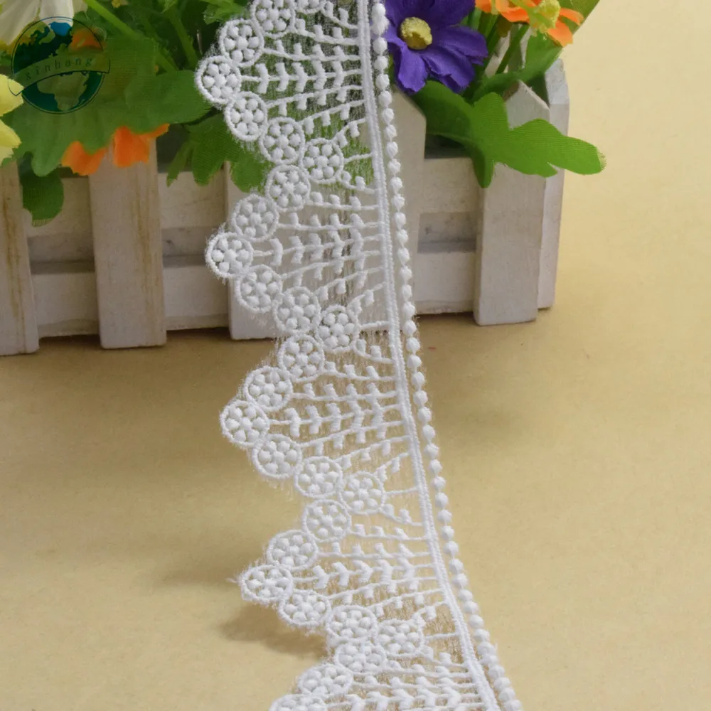 4 5 см ширина хлопчатобумажная вышивка кружевные края французская лента