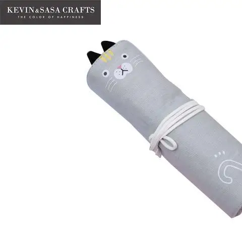 Чехол для карандашей с милым котом тканевый чехол и милые школьные Канцтовары