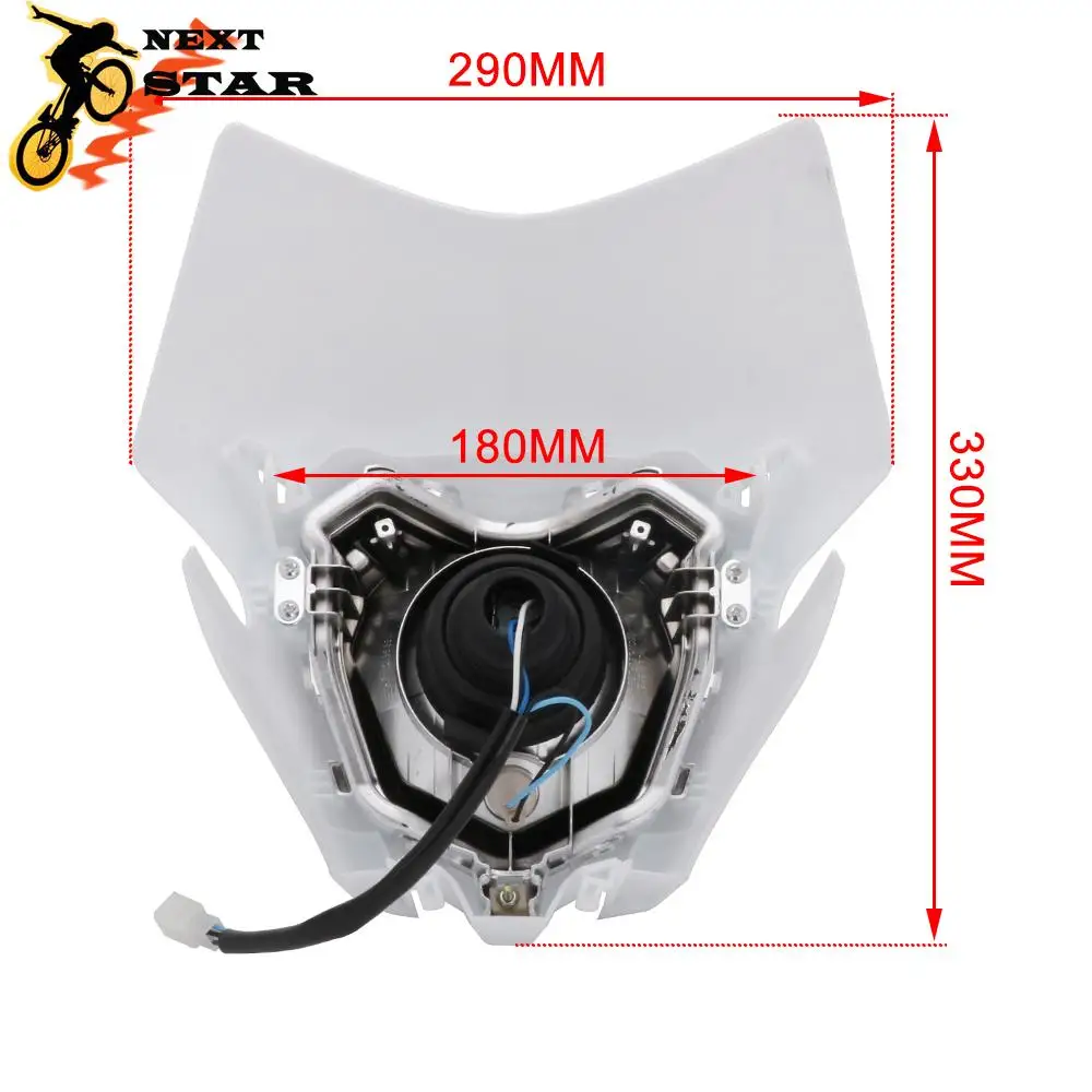 

Motorcycle Head Light Enduro Supermoto Dirt Bike Motocross Headlight Headlamp Fairing For Honda CRF CRF150L 150L 2016-2019