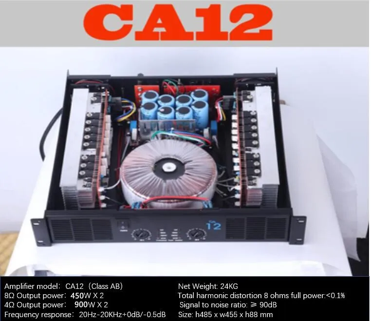 Профессиональный усилитель мощности Ca12 чистой 2 канала 2u Ktv/stage/home развлечения Ktv 8