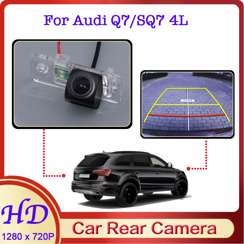 

Автомобильная камера заднего вида «рыбий глаз» для Audi Q7/SQ7 4L 2005 ~ 2015, HD Водонепроницаемая специализированная камера заднего вида с функцией н...