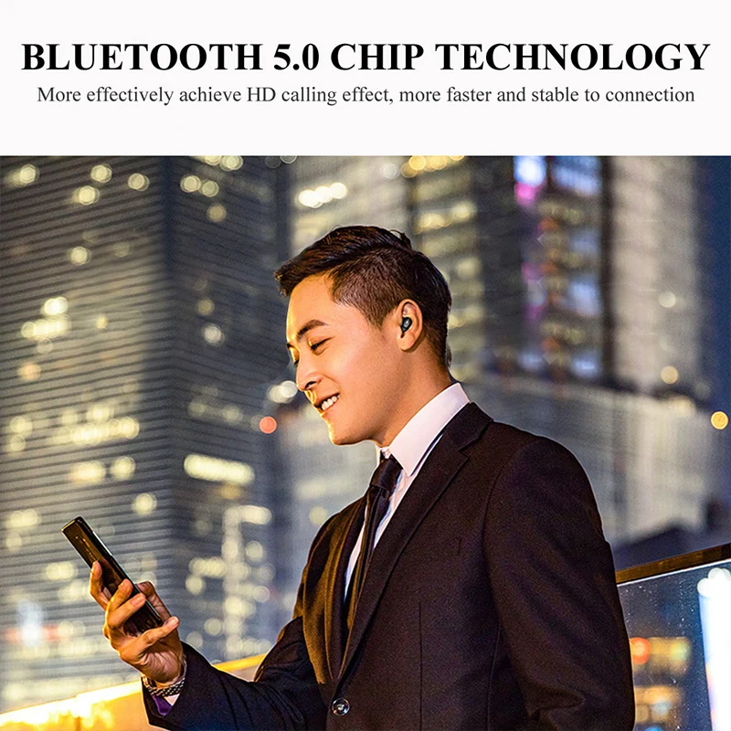 

Mini Wireless Bluetooth 5.0 Earphone in Ear Sport with Mic Handsfree Headset Earbuds For Samsung Huawei All Phone Earphones