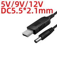 usb power boost cable dc 5v to dc 9v 12v step up module usb converter adapter cable 5 5x2 1mm plug