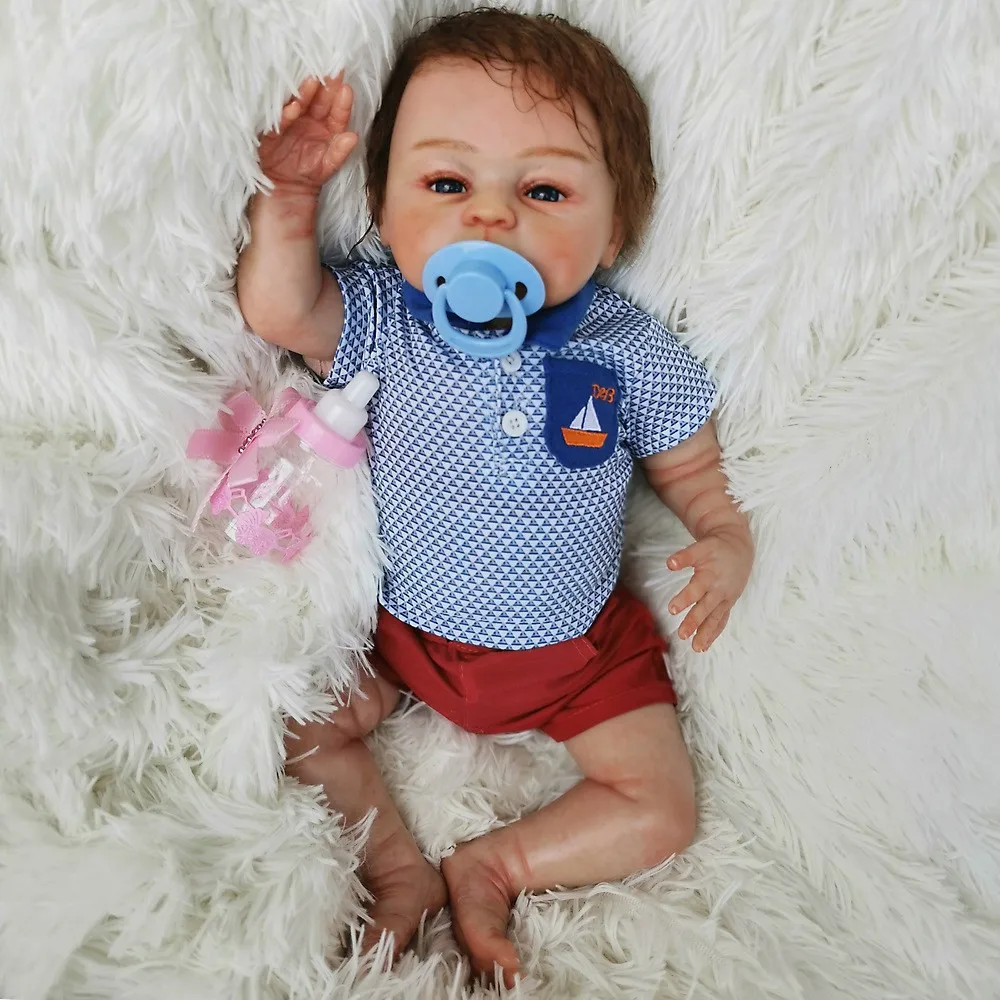 18 дюймов Reborn Baby Dolls силиконовая кукла для новорожденных Реалистичная малышей| |