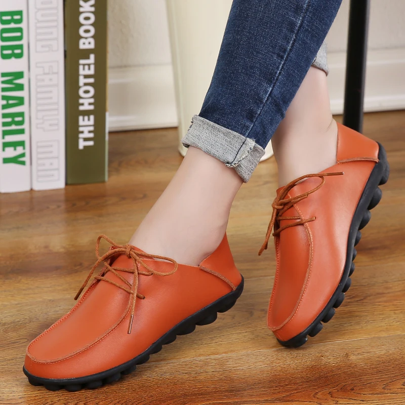 2019 Осенняя женская обувь на плоской подошве женские оксфорды балетки со