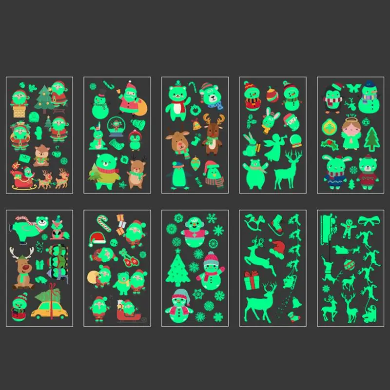 20 листов светящиеся наклейки на тело и лицо|Временные тату| |