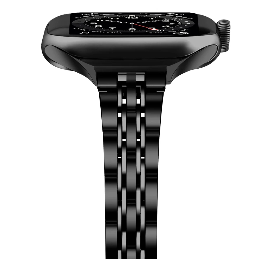 Ремешок из нержавеющей стали для apple watch se, Узкий браслет для iwatch 38 мм 42 мм 40 мм 44 мм series 6 5 4 3 band 14 мм шириной