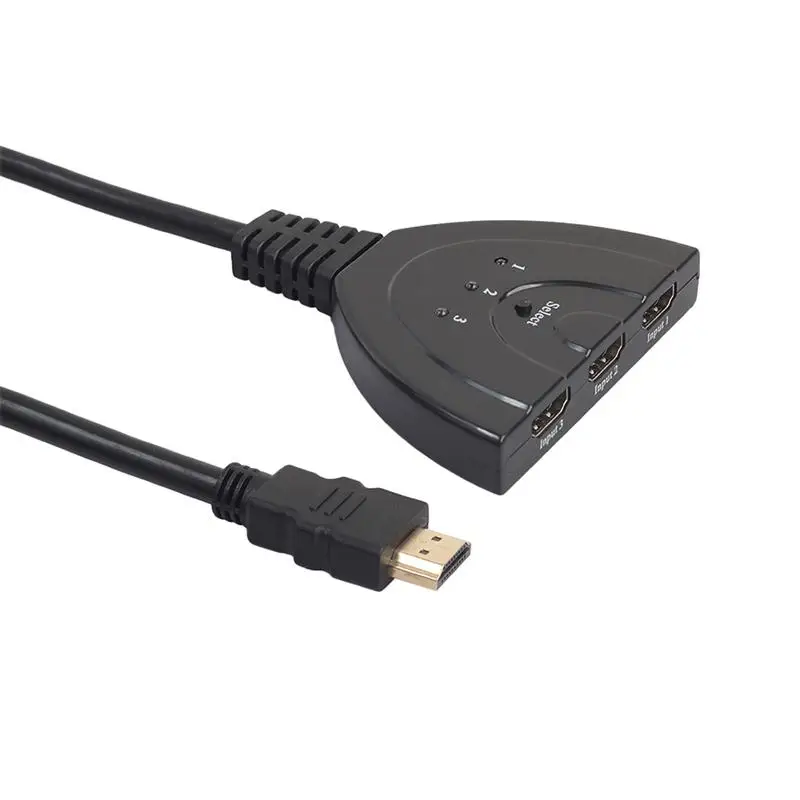 4K * 2K 3D Mini 3 порта HDMI коммутатор 1.4b сплиттер 1080P в 1 выход порт концентратор для DVD HDTV