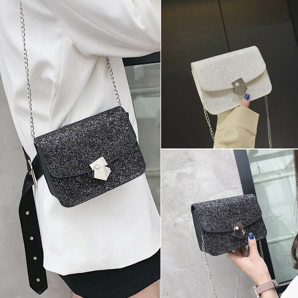 

Fashion trend sequins women's shoulder bag casual mini square bag Messenger bag