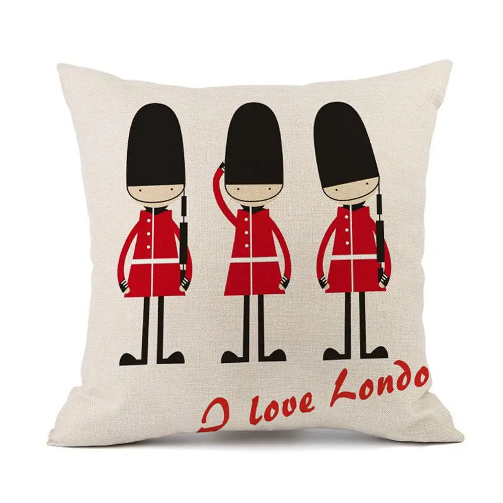 Чехол для подушки в британском стиле простой чехол из хлопка и льна на заднее