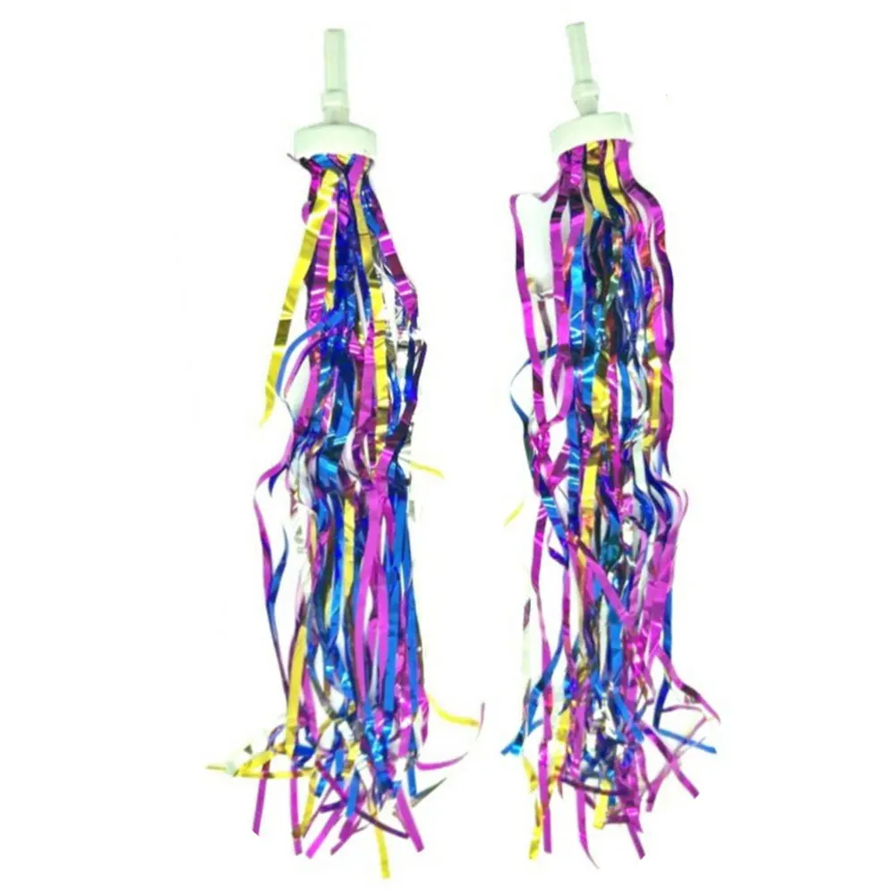 1 Pair Durable PVC Ribbon Decorative Children Grip Mount Accessories Baby Carrier Handle Bicycle Tassel Kids Scooter Colorful | Спорт и