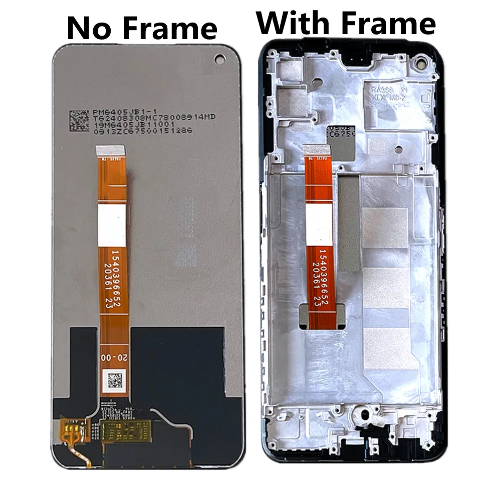 6 5 for oppo a73 5g cph2161 lcd display with frame touch panel digitizer assembly for oppo realme v5 5g lcd screen replacement free global shipping