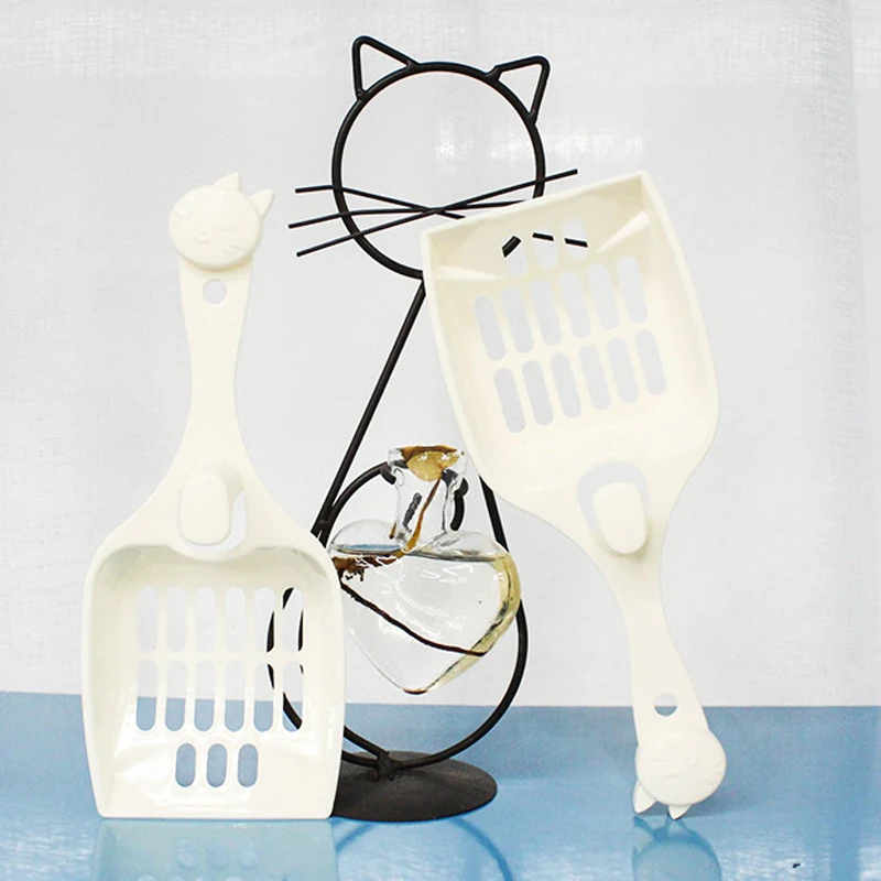 

Прочный пластиковый ковш для кошачьего туалета, ложка для мусора песка, коврик для щенков, котят, лопата для очистки домашних питомцев