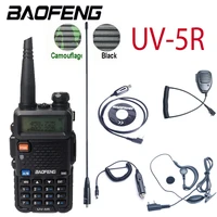 baofeng uv 5r walkie talkie real 5w uvhf two way radio communicador uv5r portable ham dual band fm transceiver amateur 10 50 km
