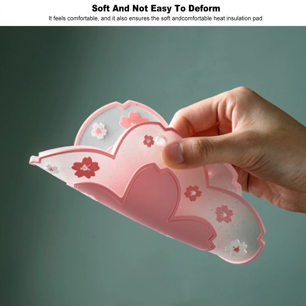 Теплоизоляционный Настольный коврик в японском стиле с цветком вишни подстилка