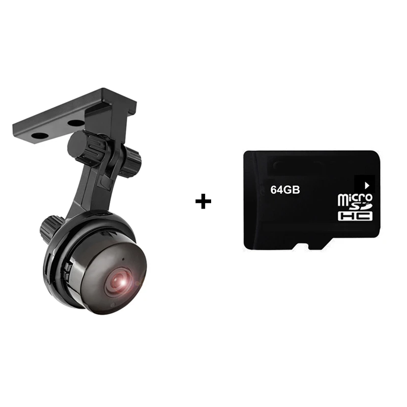 Camera Bracket 64GB SNOSECURE HD 1080P Мини IP Камера домашней безопасности Dvr Ночное видение обнаружения движения мини-камера-Регистратор 2-полосная аудио легко установить Wi-Fi камера - Цвет: Camera Bracket 64GB