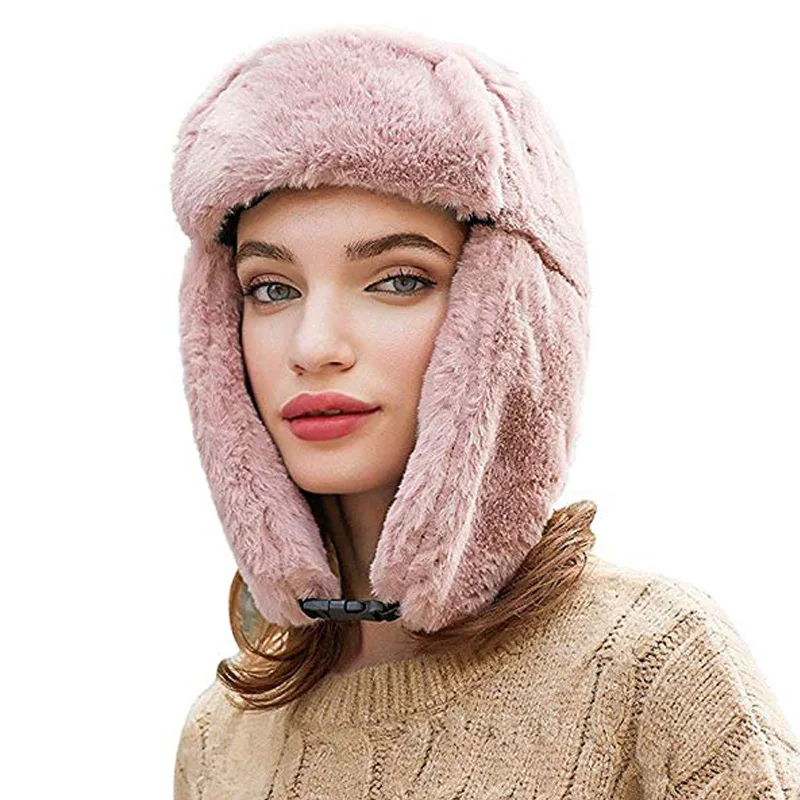 Мужская шапка-бомбер теплая зимняя шапка для мужчин и женщин мужские шапки