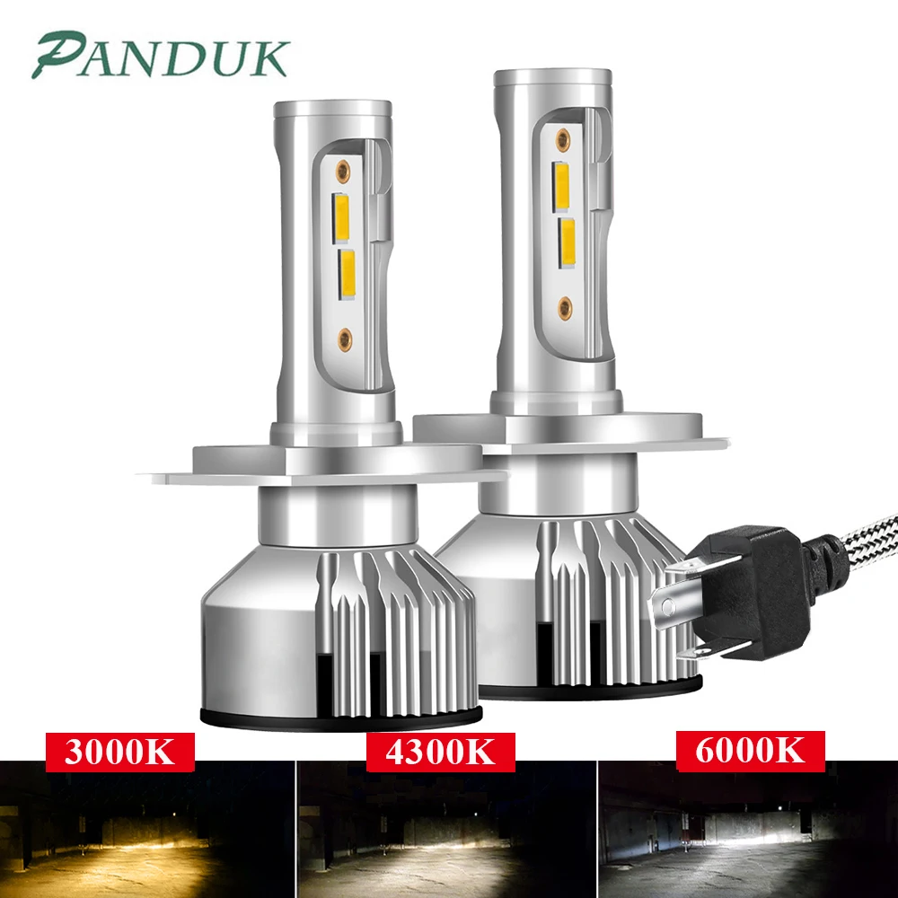 PANDUK H4 светодиодный фар автомобиля H1 H3 H11 шарика противотуманного фонаря 9005 9006 H7 9004