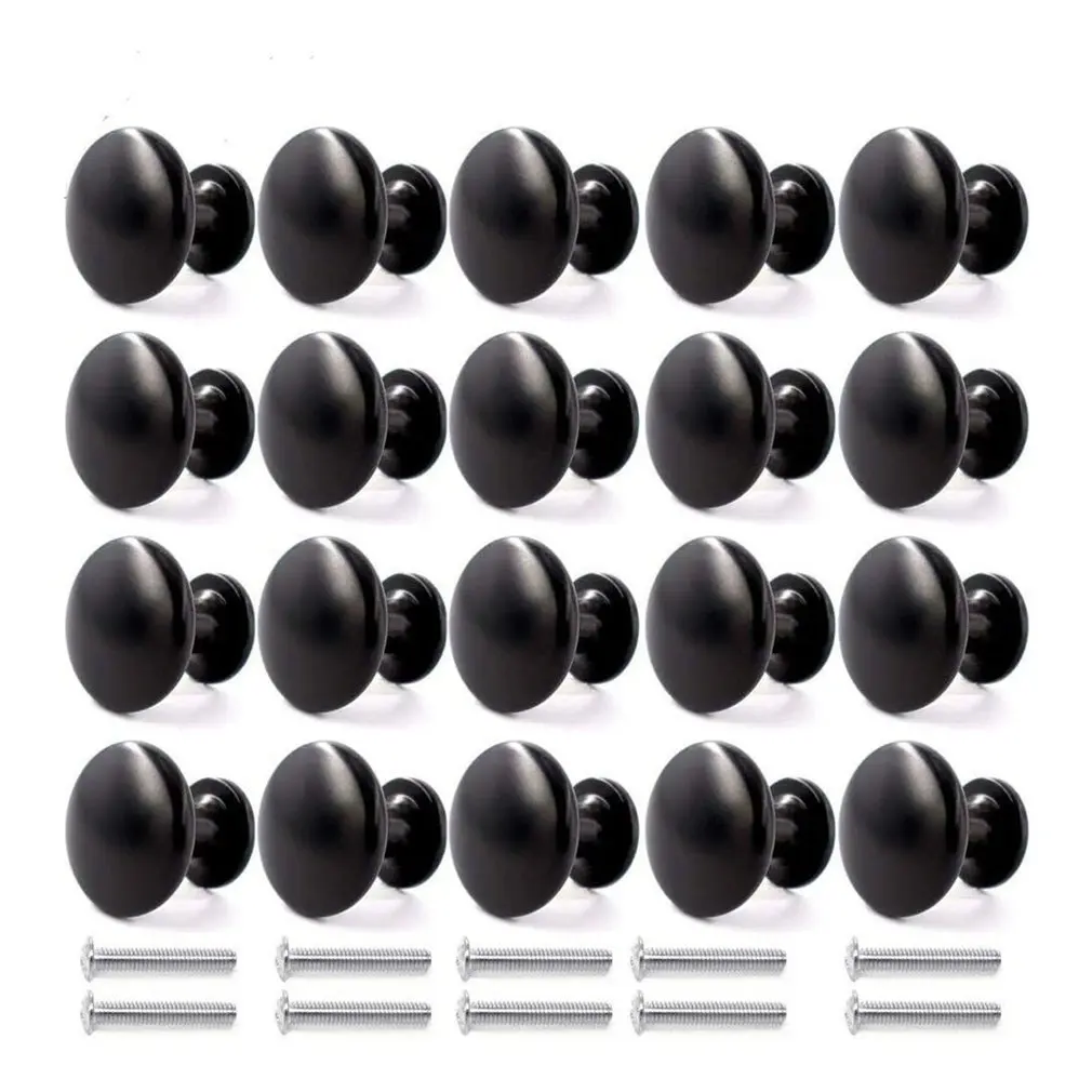 

20pcs Drawer Knobs Furniture Knobs Drawer Handles Furniture Handle With Round Plate Top For Cupboard Drawer Kitchen