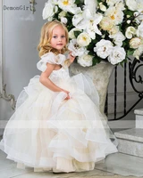 new custom girls tulle dress party gown fluffy organza kids dress christmas party dress photography props 1 14y