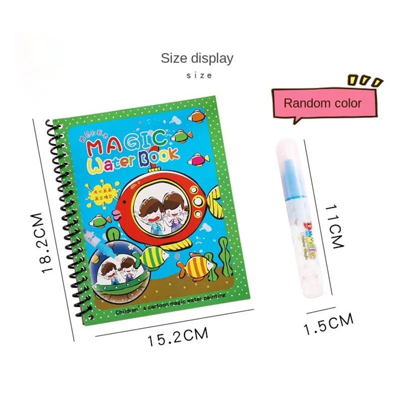 

Magic Water Drawing Books Coloring Book for Kids Doodle Magic Pen Painting Drawing Board Children Educational Toys Birthday Gift