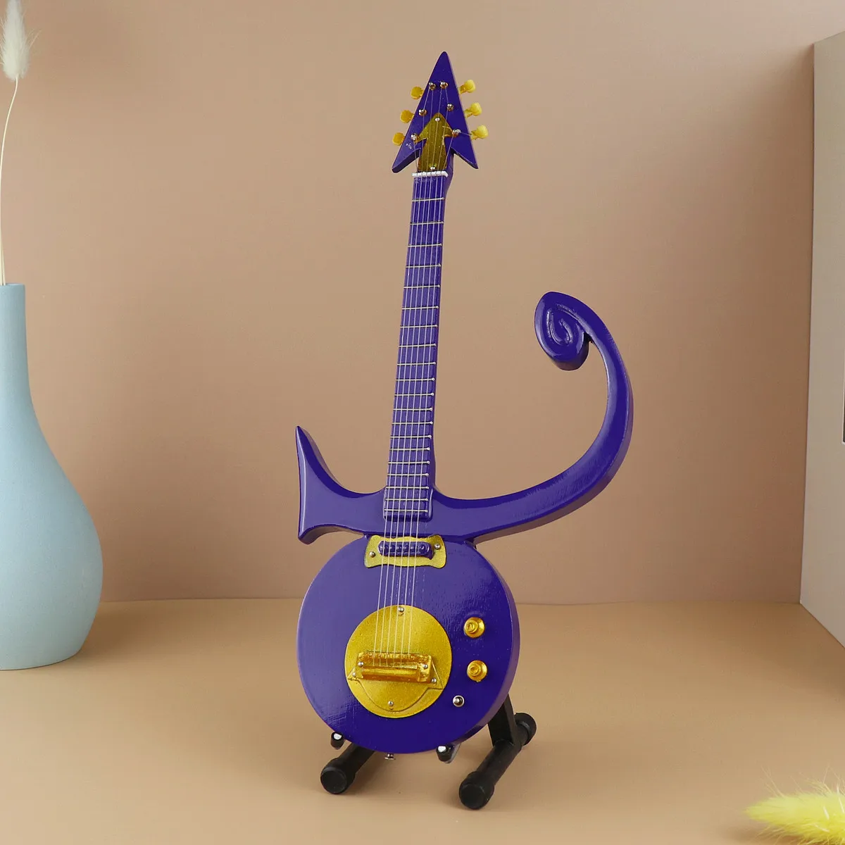 Мини гитара миниатюрная модель электрической гитары бас деревянная коллекция