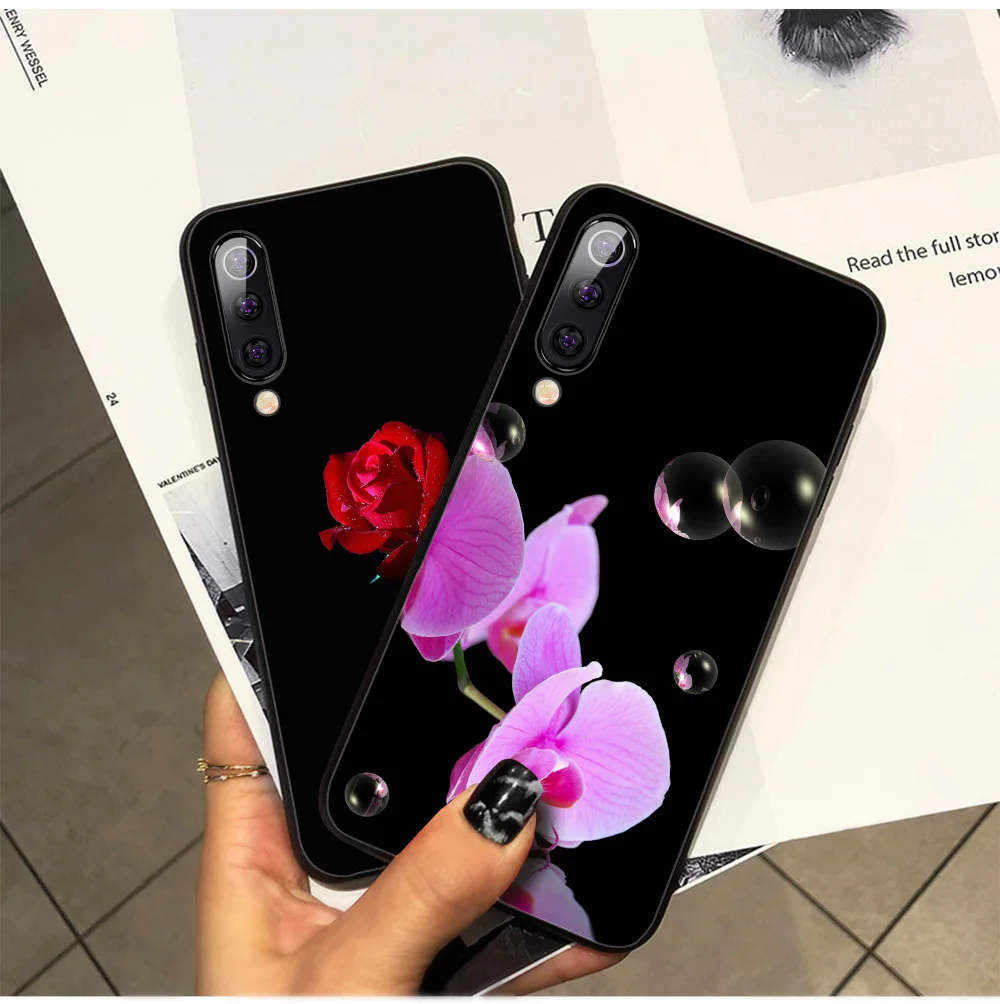 Для huawei P20 pro Чехол P30 задняя крышка lite для huawei honor 20 pro Чехол V20 mate ЖЕСТКИЙ ЦВЕТОК РОЗА ФЛОРА девушка женщина Индивидуальные