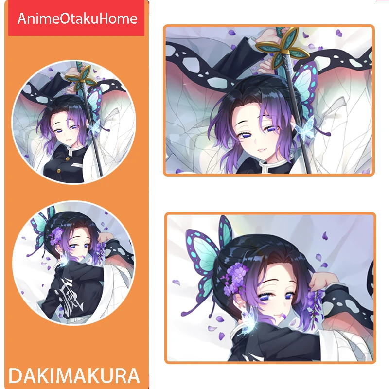 

Anime Manga Demon Slayer Kochou Shinobu Sexy Lovely Girl Throw Pillow Cover Hug Pillowcase Otaku Bedding Dakimakura Pillow Case