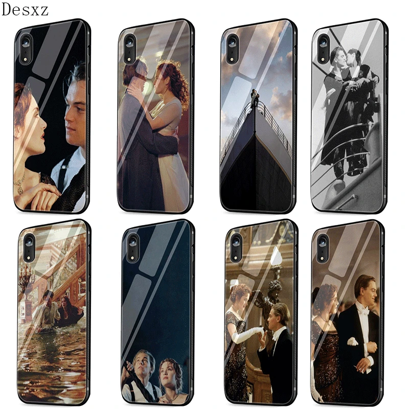 Мобильный телефон стеклянный чехол для iPhone 5 5s SE 6 6s 7 8 Plus X XS Max XR Titanic Rose Jack |