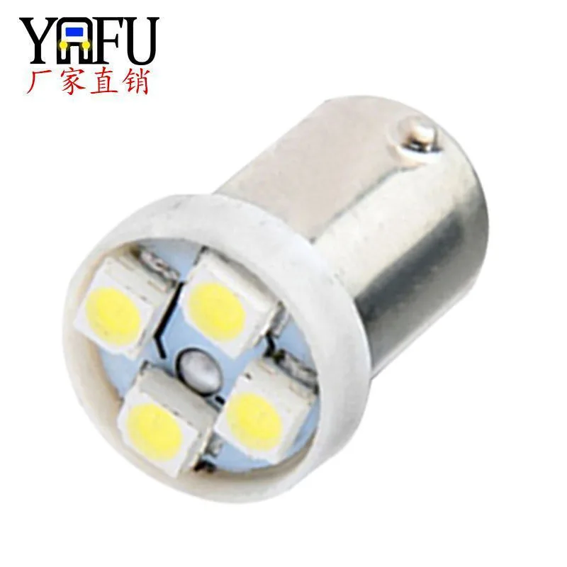 Ba9s 1210 4smd Automobile Led Reading Lamp License Plate Lamp Side Lamp Single Leg Round Head led lights for car