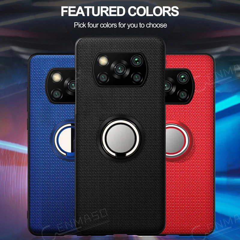 

Capa for Xiaomi Poco X3 NFC Case for Xiaomi Redmi Note 10 9 Pro 9 9S Magnetic Holder Shockproof Case for Mi 11 POCO M3 Back Case