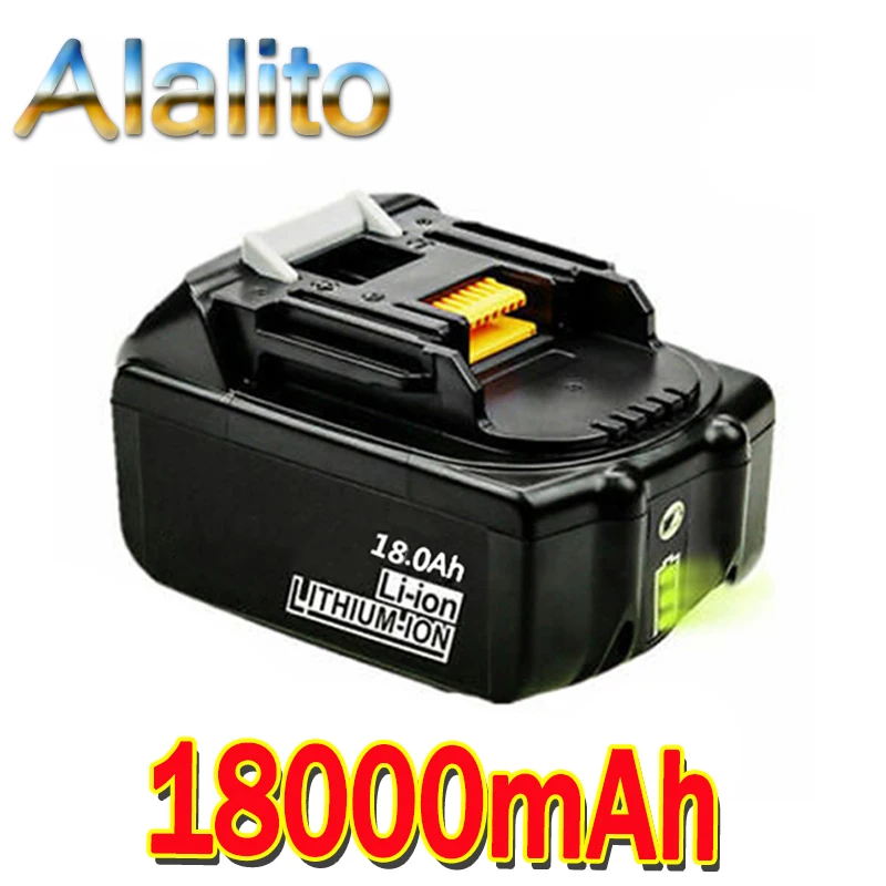 Аккумуляторная батарея BL1860 для Makita 18 в 18000 мА · ч 0 А светодиодный Литий ионный