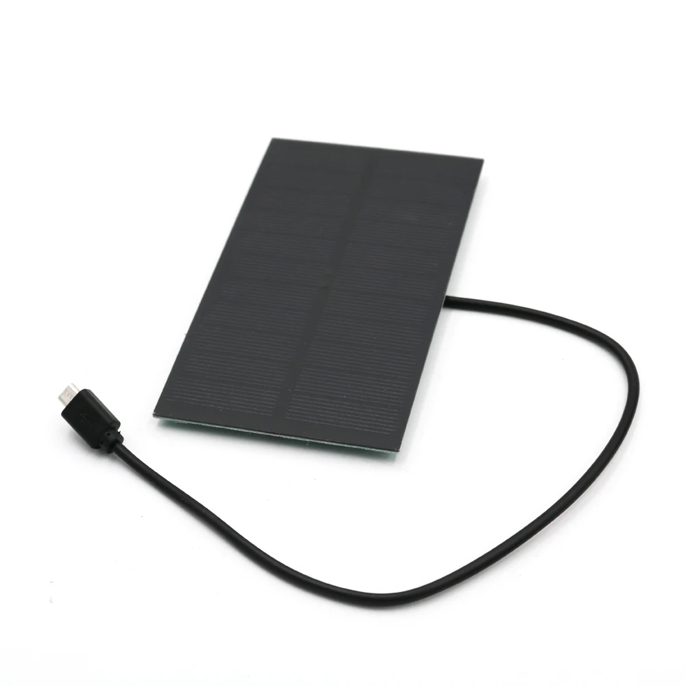 Солнечный Батарея Зарядное устройство 1 65 W 5 V Панели солнечные Выход USB Micro Android