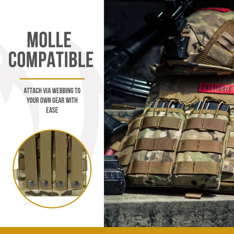 Тактическая Сумка OneTigris MOLLE с двойным открытым верхом Магнитная сумка M4/M16 для