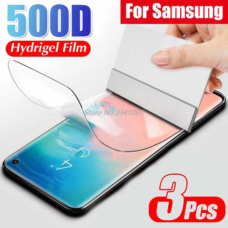 Изогнутая Гидрогелевая пленка на весь экран для Samsung S10E Lite S8 S9 S10 PLus Защитная
