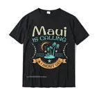 Гавайская забавная Пляжная футболка Maui для Гавайских отпусков Aloha, летние топы с принтом, хлопковые Молодежные футболки, приталенные футболки с принтом