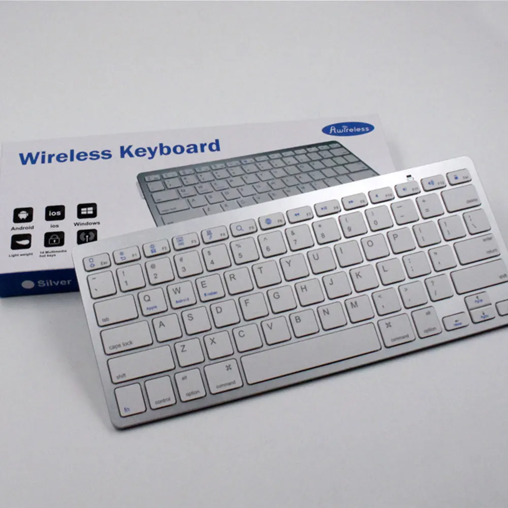 

2.4G Ultra Thin Wireless Bluetooth Keyboard Mini Keypad 78 Keys for Mac/Iphone/Ipad for Windows/Android/IOS Laptop PC Keycaps