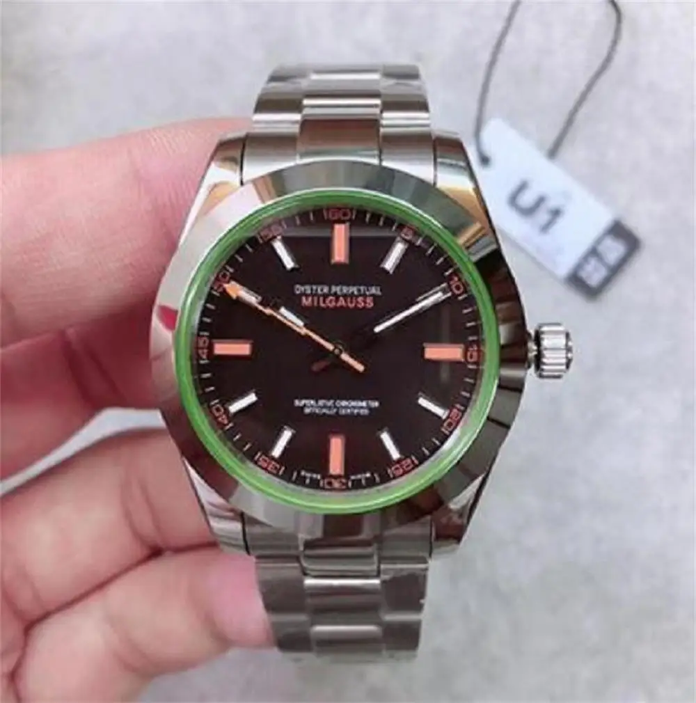Часы мужские механические utomatic часы Milgausses 126610 новая модель eta2813 из нержавеющей